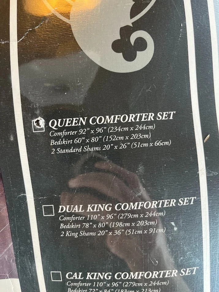 Waterford Olympia Queen Comforter Set 4 Piece Set NEW NWT - Image 4 of 4