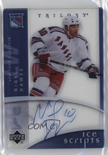 2007-08 Upper Deck Trilogy Ice Scripts Nigel Dawes #IS-ND Auto 7bt