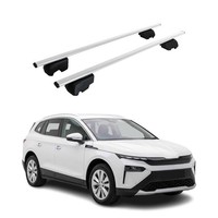 DachträGer GepäCkträGer FüR Skoda Elroq 2024-2026 Abe Metall Silber 2X