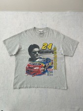 Vintage 1998 Jeff Gordon 24 DuPont NASCAR Shirt XL Chase Authentics 90s Gray XL