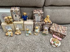 Vtg. Lot Of 9 Cherished Teddies Figurines With Original Box