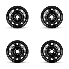 Set Of 4 17 Black Steel Wheels Rims For Dodge 5x114.3 Azp4 Genuine 5lug Set Of 4 17 Black Steel Wheels Rims For Dodge 5x114.3 Azp4 Genuine 5lug