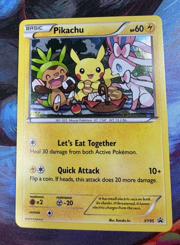 Pokémon Pikachu XY95 Promo Cosmos Holo Card XY 2016 English Breakpoint Mint NM