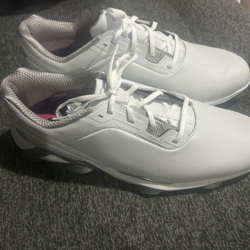 FootJoy Men's White Tour Alpha 55543 Men's Golf Shoes Size 14 Wide New In Box