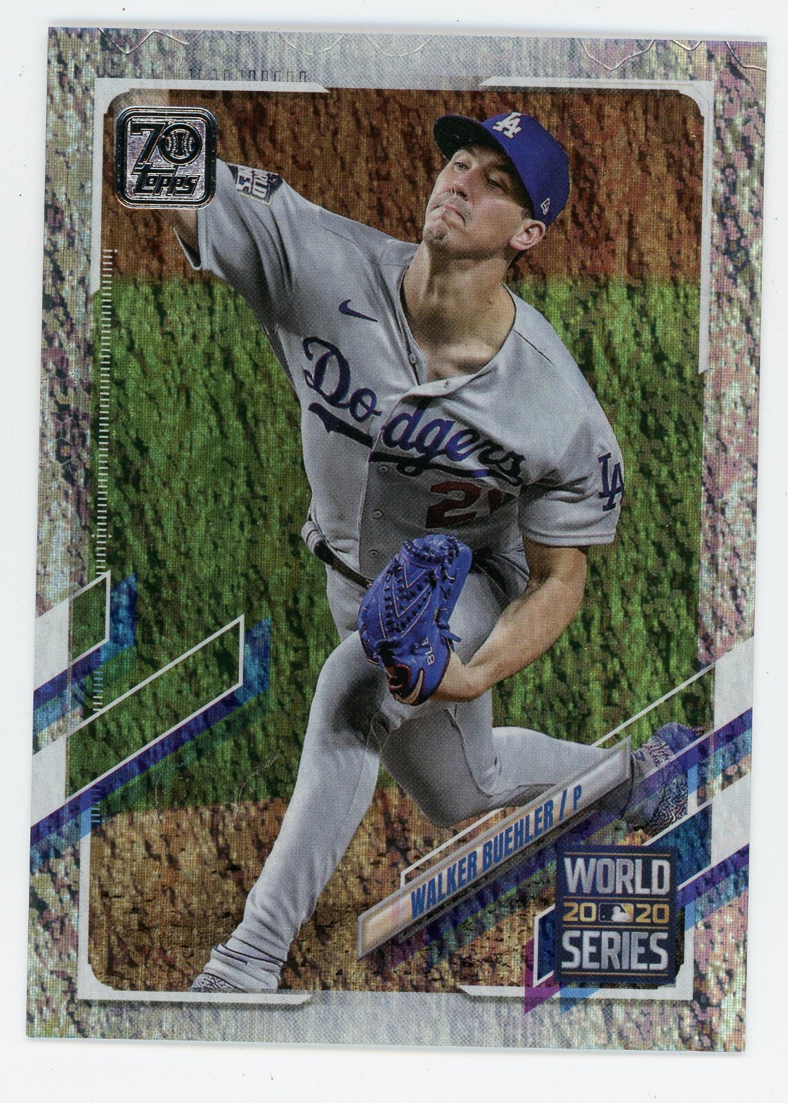 2021 Topps Walker Buehler Factory Set Foilboard #44 #/310 Dodgers