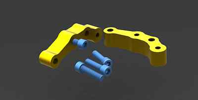 BMW E30 318ti trailing arms fits E36 M3 big brake caliper ALUMINUM adapter kit