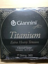 Giannini Titanium Series Chitarra Classica 7° Corda .060 Tensione Extra Pesante