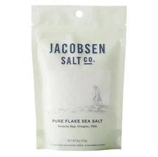 Jacobsen Salt Company Hand Harvested Flake Sea Salt 4oz Perfect for Cooking