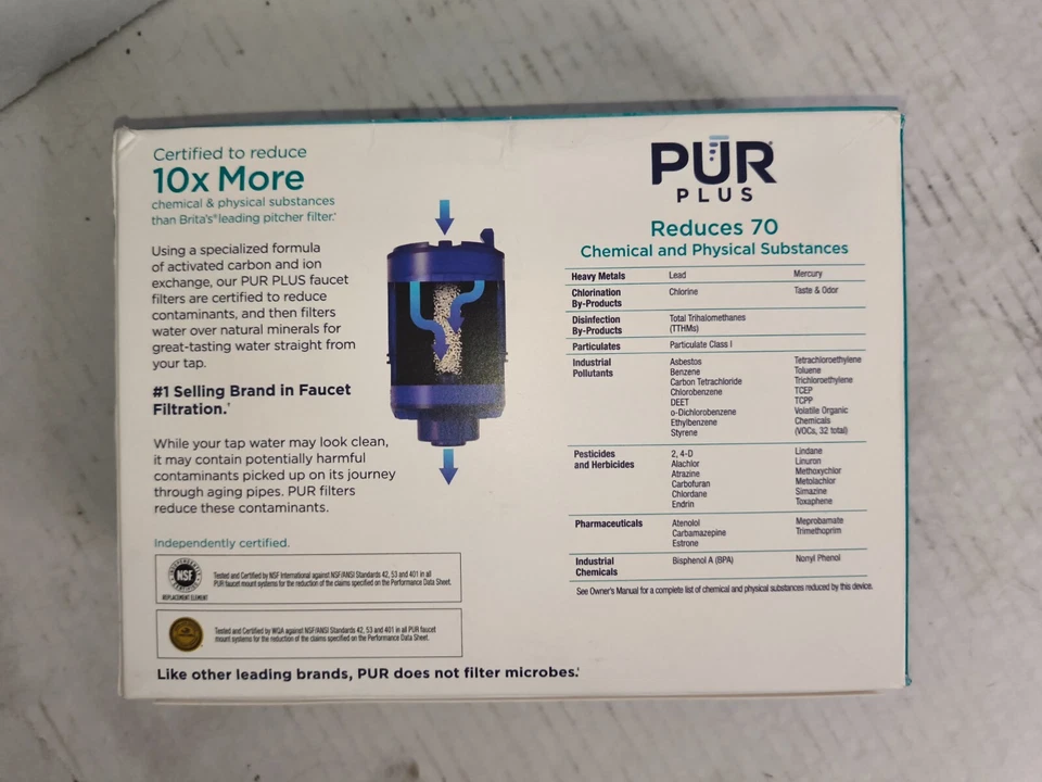 PUR PLUS Great Taste Faucet Mount RF-9999 Replacement Filters 3 Pack - BRAND NEW - Image 4 of 4
