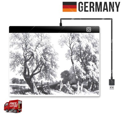 A3/A4 LED Dimmbar Lichttisch Leuchttablet Tracing Lightpad Board Zeichenbrett DE