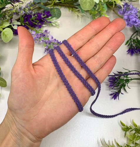 6mm scrolled gimp braid trim narrow upholstery trim doll house sewing light thin - Picture 65 of 77