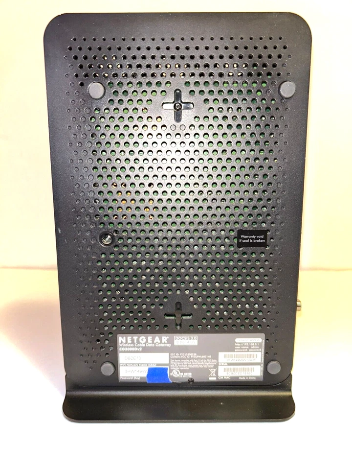 Genuine-Original OEM NETGEAR N450 WiFi Cable Modem Router CG3000Dv2-DOCSIS 3.0 - Image 4 of 4