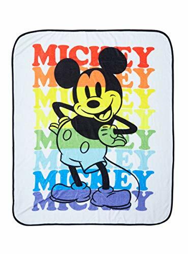 Disney Mickey Mouse Rainbow Name Throw Blanket - Picture 1 of 1