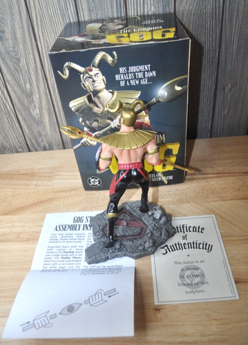 DC The Kingdom Gog Kaltguss Porzellan handbemalt Statue 1644/3000 mit Box - Bild 4 von 7