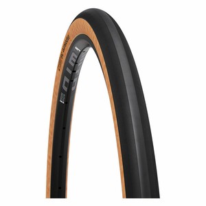 black bike tan tires