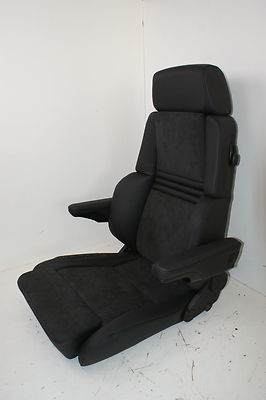 RECARO ORTHOPÄD 94 LEDER-ALCANTARA NEU BEZOGEN SCHWARZ