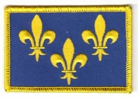 AufnäHer Frankreich - Fleur De Lies Patch Flagge Fahne