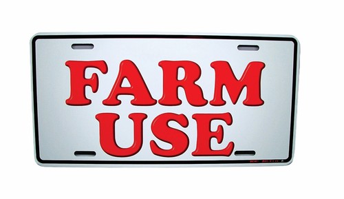 FARM USE VEHICLE TRUCK METAL CAR NOVELTY LICENSE PLATE AUTO TAG - Picture 3 of 15