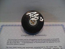 Pierre Olivier Joseph Autographed Signed Pittsburgh Penguin Puck COA