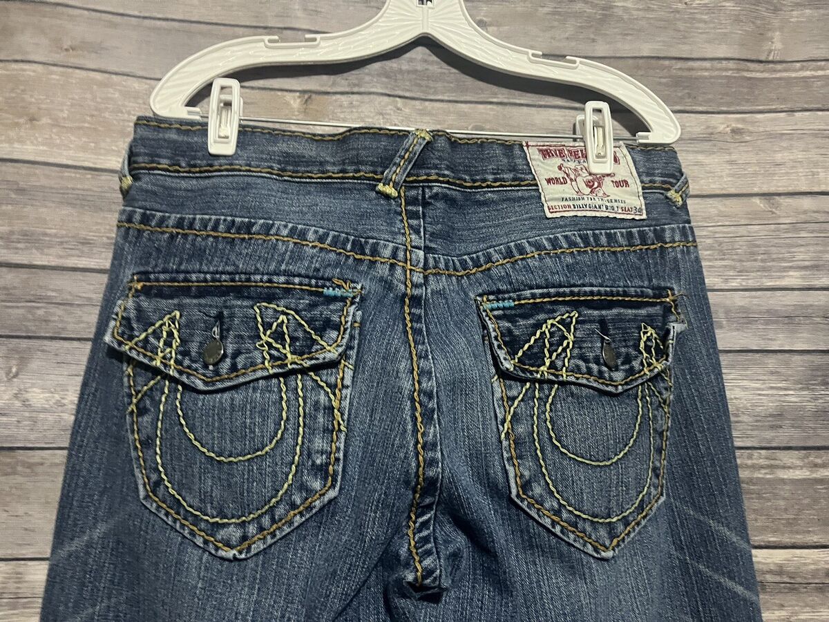 Vintage True Religion World Tour Billy Giant Big T Jeans Vintage True Religion World Tour Billy Giant Big T Jeans