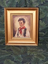 Vintage Anne Allaban Print "Chiko", from C&A Richards Boston Mass