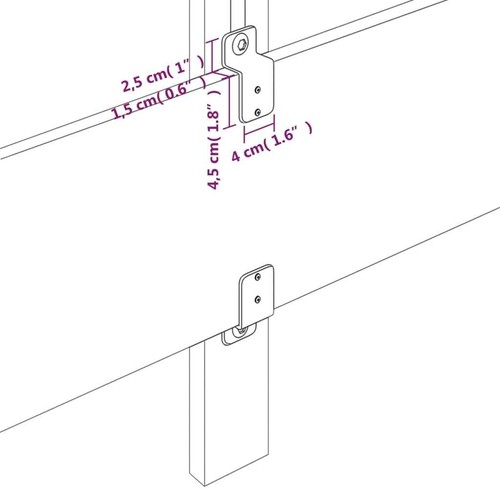 Kopfteile 2 Stk. Dunkelblau 100x5x78/88 cm Samt - Bild 5 von 8