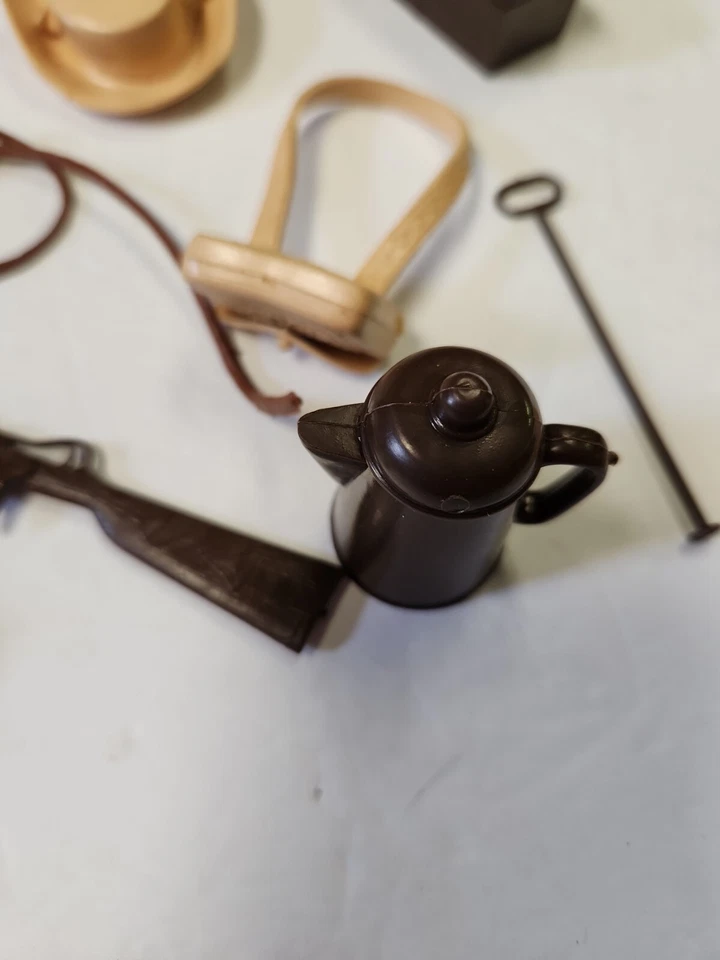 ВИНТАЖНЫЙ Marx игрушки ДЖЕЙН ВЕСТ КОВБОЙ ЭКШН-ФИГУРКА АКСЕССУАР ЛОТ ШЛЯПА - Изображение 4 из 4