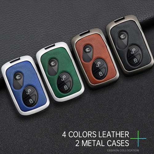 Zinc Alloy Leather Smart Key Cover Fob Case For Lexus ES350 RX350 LS460 RX450 IS - Picture 4 of 28