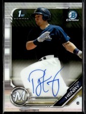 2019 Bowman Chrome Prospects Autographs 1st Payton Henry Rookie Auto #CPA-PH