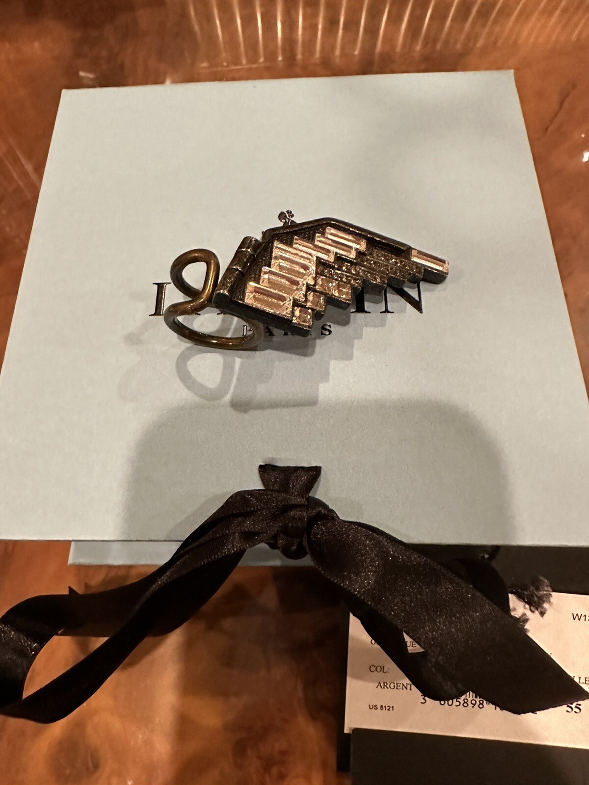 Lanvin Crystal Statement Eagle Oversized Cocktail… - image 1