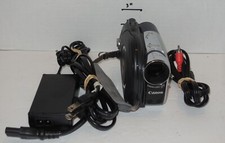 Canon DC310A Silver Digital DVD Camcorder 37x Optical Zoom battery Tested Works