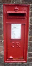 Photo 6x4 Close up, George V postbox on Walton Road Chesterfield Postbox  c2016