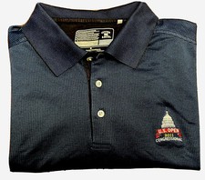 Cutter  Buck Mens Shirt XL Golf Polo US Open Congressional Wicking Breathable