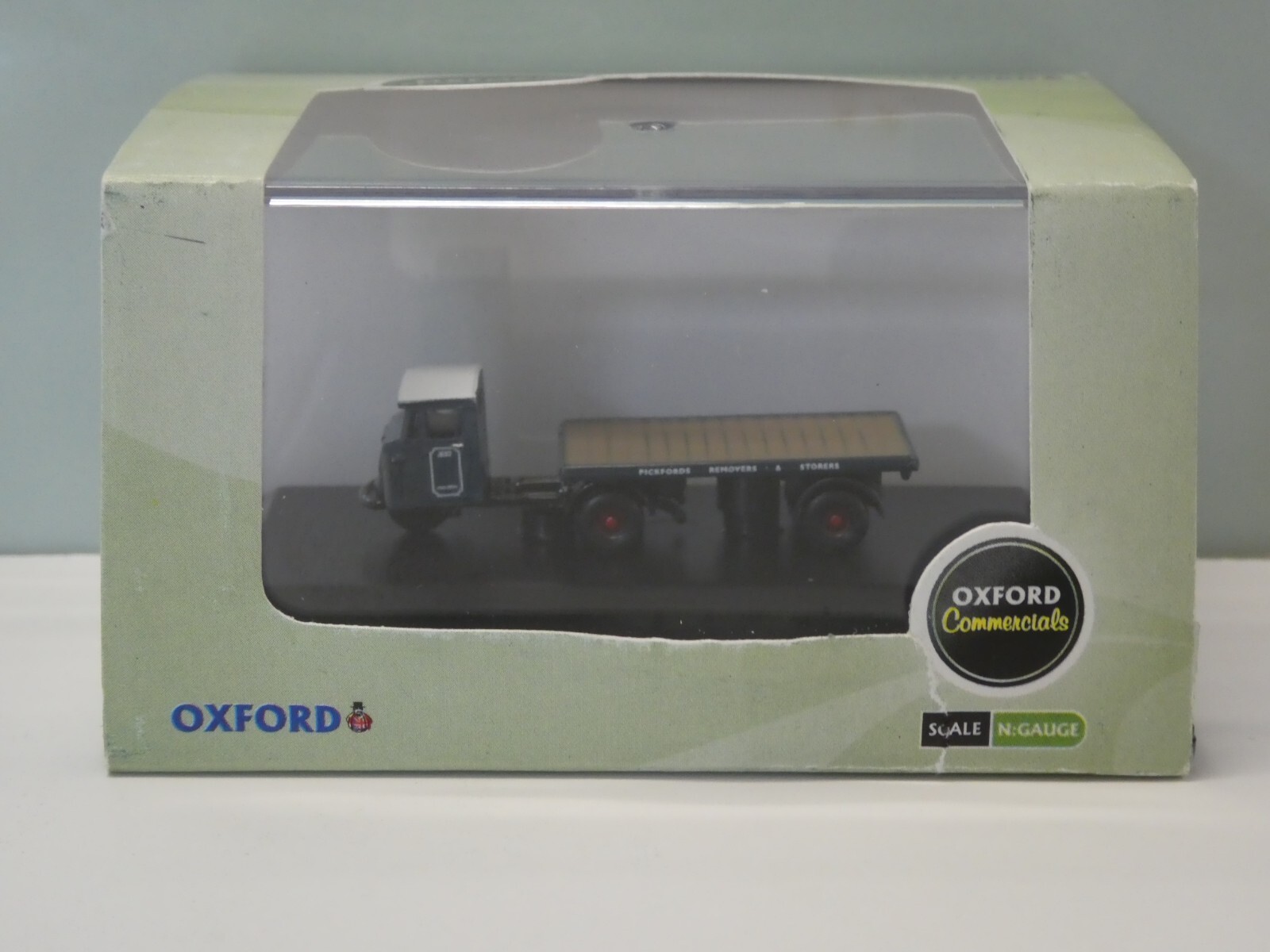 Oxford Diecast N Gauge Pickfords Mechanical Horse Flatbed Trailer NMH007