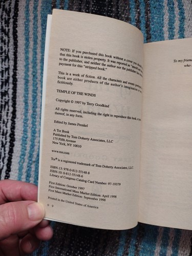 Sword of Truth Ser.: Temple of the Winds : Book Four of the Sword of Truth by... - Picture 5 of 5