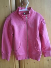 Benetton Jacke für Mädchen, pink Gr. XXS, mit Reißverschluss und 2 Taschen