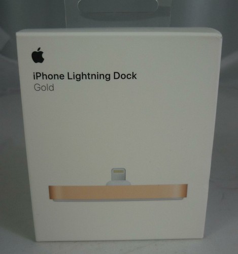 Genuine / Original Apple iPhone Lightning Dock - Gold (MQHX2ZM/A)