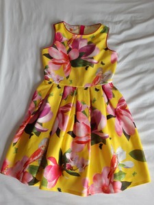 ted baker girls yellow dress