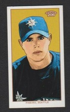 2002 TOPPS 206 MINI TOLSTOI RED VARIATION BACK #86 JOEL PINEIRO MARINERS SP