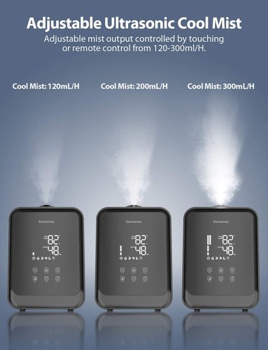 Elechomes Ultrasonic Humidifier 4.5L(1.19Gal) Vaporizer Cool Mist for Large Room - Picture 5 of 9