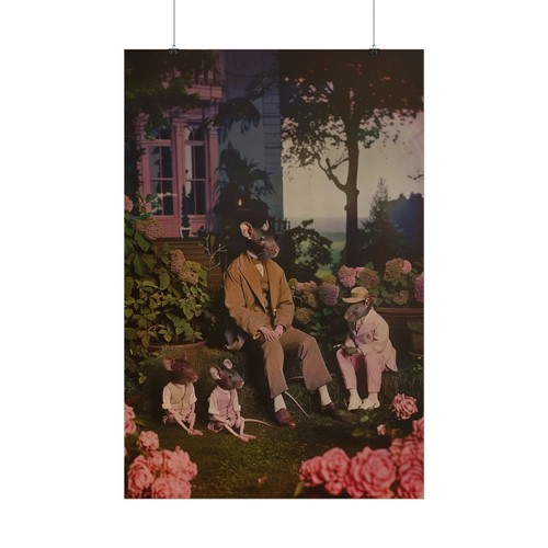Vintage Rat Family Poster, Art Poster Print, Home Decor, Animal Lover Gift - Picture 43 of 49
