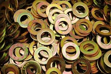 (150) Hardened 3/4 Flat Washers F436 SAE Grade 8 - Yellow Zinc Plated Thru-Hard