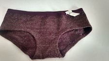 VICTORIA'S SECRET hipster panties underwear Metallic Wine Womens XS