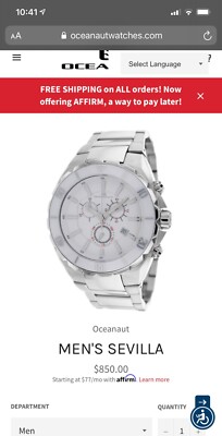 Oceanaut White MEN'S SEVILLA Watch