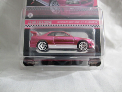 Hot Wheels RLC Exclusive Nissan Skyline GT-R (BNR34) - Pink
