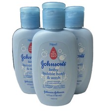 Johnson's Baby Bubble Bath Wash 4 fl. oz. Pack of 3