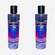 2PACK- SANTA MUERTE MORADA Agua Espiritual Limpias Baños Riegos HOLY DEATH 8 oz