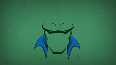 DC comics hero martian manhunter blo0p minimalism red playmat gaming mat