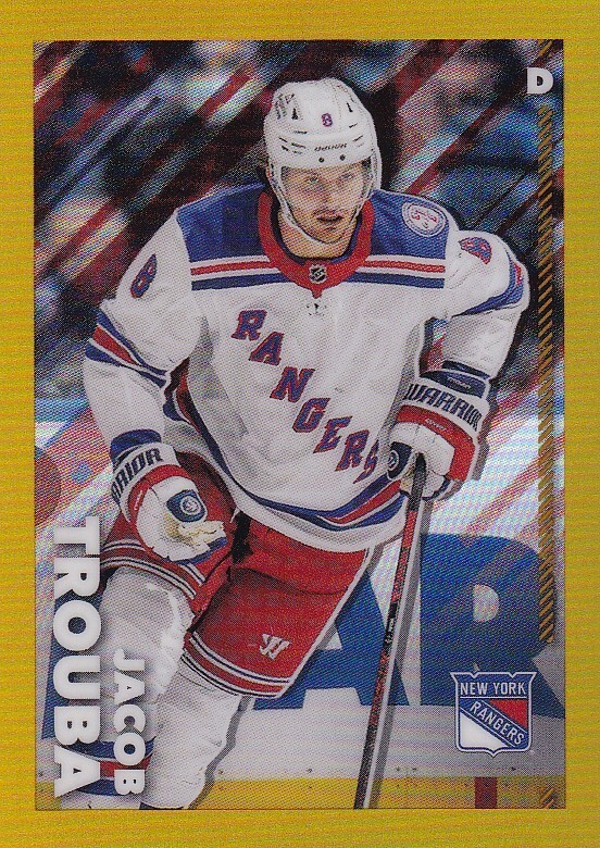 2022-23 Topps Chrome Gold Sticker #335 Jacob Trouba - New York /50 MADE