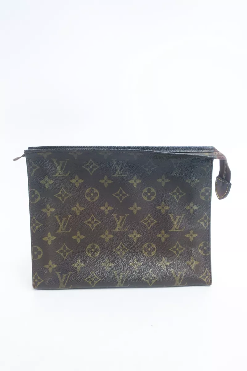 Authentic Louis Vuitton Monogram Trousse Toilette 26 Clutch Bag Pouch #17338